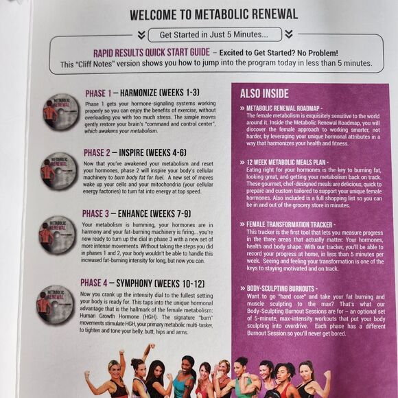 Metabolic Renewal Restore Rebalance Results Kit Dr Jade Teta Workout DVDs - Picture 5 of 5